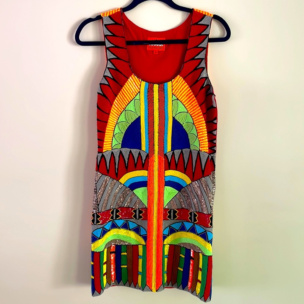 Pia Pauro Show-stopping Sequined Mini Dress